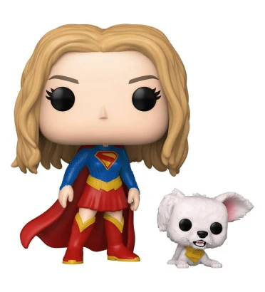 SUPERGIRL WITH PUPPY KRYPTO / SUPERGIRL 2026 / FIGURINE FUNKO POP
