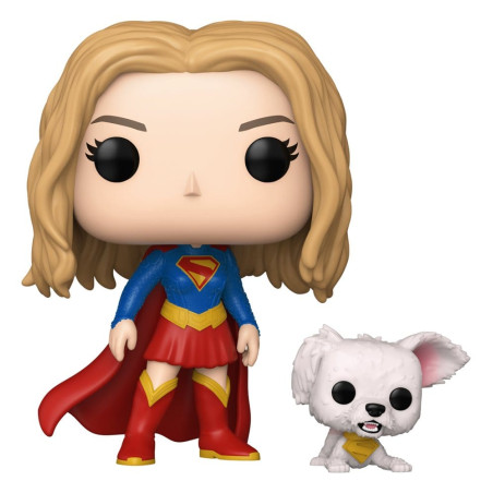 SUPERGIRL WITH PUPPY KRYPTO / SUPERGIRL 2026 / FIGURINE FUNKO POP