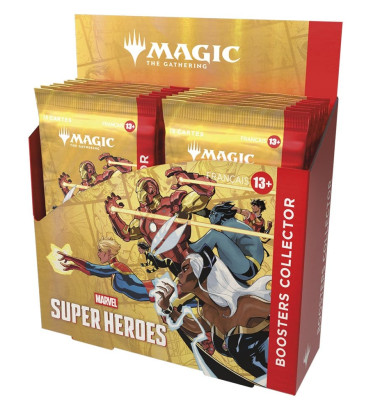 DISPLAY DE 12 BOOSTERS MAGIC SUPER HEROES MARVEL / CARTE VF