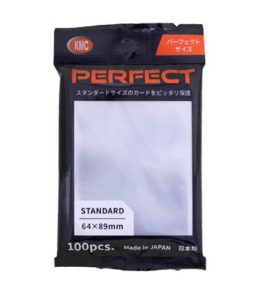100 SLEEVES STANDARD PERFECT SIZE / KMC 100 SLEEVES STANDARD PERFECT SIZE / KMC