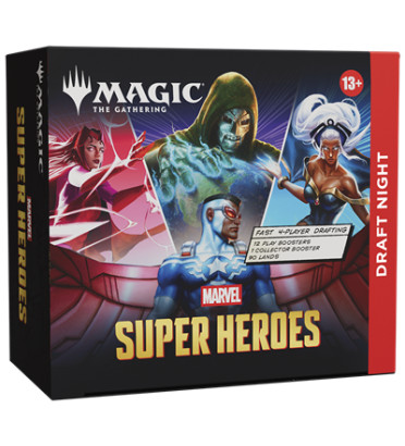DRAFT NIGHT MAGIC SUPER HEROES MARVEL / CARTE ANGLAISE