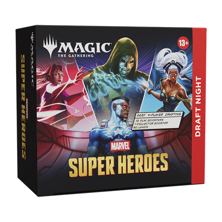 DRAFT NIGHT MAGIC SUPER HEROES MARVEL / CARTE ANGLAISE