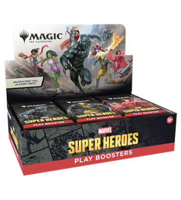 DISPLAY DE 30 BOOSTERS MAGIC SUPER HEROES MARVEL / CARTE VF
