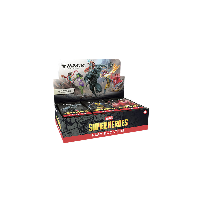 DISPLAY DE 30 BOOSTERS MAGIC SUPER HEROES MARVEL / CARTE VF