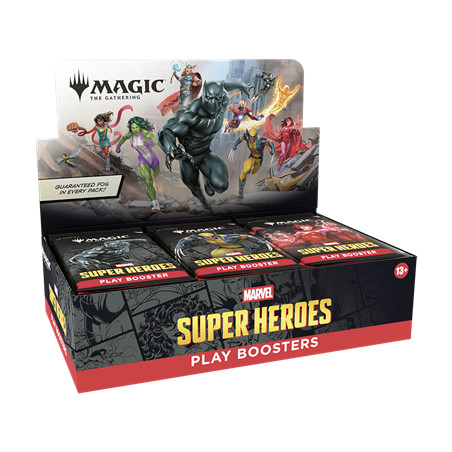 DISPLAY DE 30 BOOSTERS MAGIC SUPER HEROES MARVEL / CARTE VF