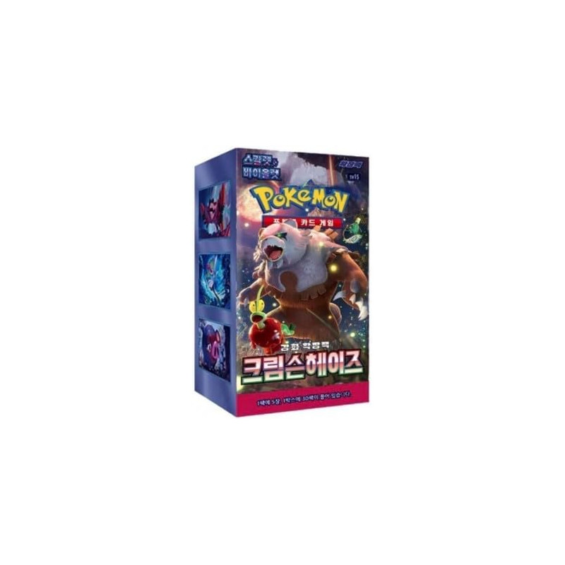 DISPLAY DE 30 BOOSTERS CRIMSON HAZE SV5A / CARTE POKEMON COREEN