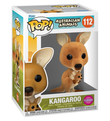 KANGAROO / AUSTRALIAN ANIMALS / FIGURINE FUNKO POP / FLOCKED
