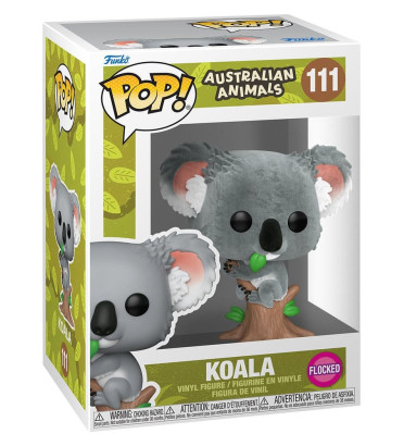 KOALA / AUSTRALIAN ANIMALS / FIGURINE FUNKO POP / FLOCKED