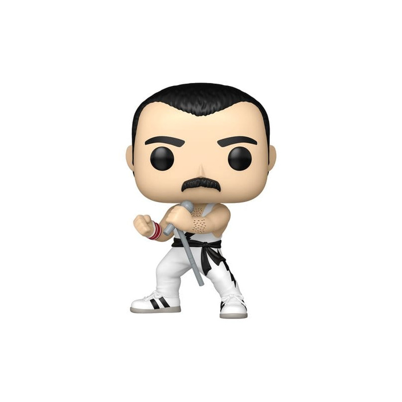FREDDIE MERCURY WHITE SINGLET / QUEEN / FIGURINE FUNKO POP