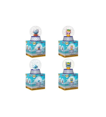 DISPLAY DE 12 MYSTERY MINIS GLOBES / LILO ET STITCH / FIGURINE FUNKO POP