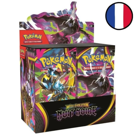 DISPLAY DE 36 BOOSTERS POKEMON NUIT NOIRE ME05 / CARTE POKEMON VF