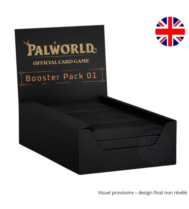 DISPLAY DE 12 BOOSTERS PALWORLD DOWN OF PALPAGOS BP01 / CARTE ANGLAISE