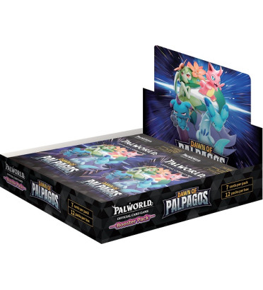 DISPLAY DE 12 BOOSTERS PALWORLD DOWN OF PALPAGOS BP01 / CARTE ANGLAISE