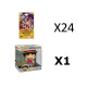 BUNDLE CASE DE 24 BOOSTERS SOUS BLISTERS ONE PIECE OP17 VF + MONKEY D LUFFY SUPER OVERSIZED