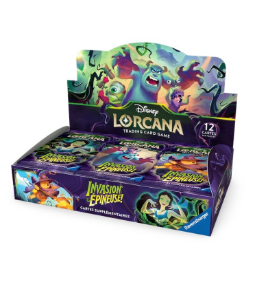 DISPLAY DE 24 BOOSTERS LORCANA INVASION EPINEUSE CHAPITRE 13 / CARTE VF
