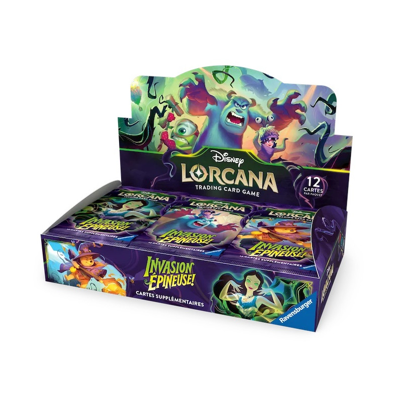 DISPLAY DE 24 BOOSTERS LORCANA INVASION EPINEUSE CHAPITRE 13 / CARTE VF