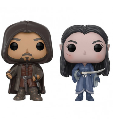 2-PACK ARAGORN ET ARWEN / LE SEIGNEUR DES ANNEAUX / FIGURINE FUNKO POP / EXCLUSIVE SDCC 2017