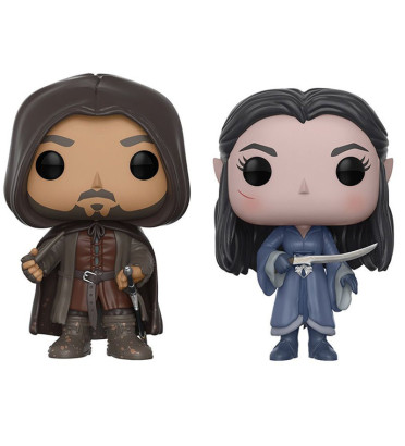 2-PACK ARAGORN ET ARWEN / LE SEIGNEUR DES ANNEAUX / FIGURINE FUNKO POP / EXCLUSIVE SDCC 2017