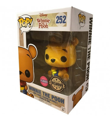 WINNIE / WINNIE L&#039;OURSON / FIGURINE FUNKO POP / FLOCKED / EXCLUSIVE