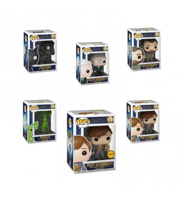 PACK 5 FIGURINES + CHASE / LES ANIMAUX FANTASTIQUES 2 / FIGURINE FUNKO POP