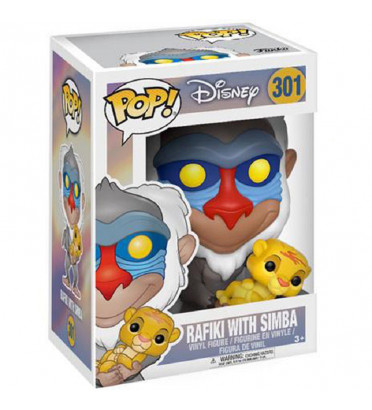 RAFIKI AVEC SIMBA / LE ROI LION / FIGURINE FUNKO POP