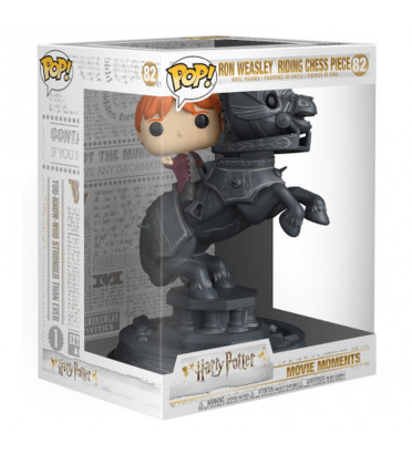 RON WEASLEY RIDDING CHESS PIECE / HARRY POTTER / MOVIE MOMENTS / FIGURINE FUNKO POP