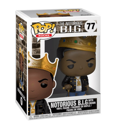 NOTORIOUS BIG WITH CROWN / NOTORIOUS BIG / FIGURINE FUNKO POP NOTORIOUS BIG WITH CROWN / NOTORIOUS BIG / FIGURINE FUNKO POP