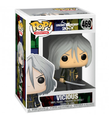 VICIOUS / COWBOY BEBOP / FIGURINE FUNKO POP / BOITE ABIMÉE