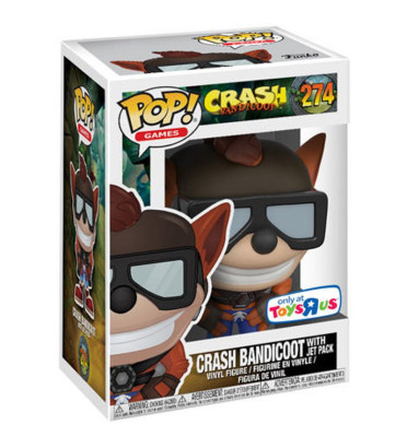 CRASH BANDICOOT AVEC JET PACK / CRASH BANDICOOT / FIGURINE FUNKO POP / EXCLUSIVE CRASH BANDICOOT AVEC JET PACK / CRASH BANDICOOT / FIGURINE FUNKO POP / EXCLUSIVE