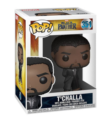 T'CHALLA ROBE NOIRE / BLACK PANTHER / FIGURINE FUNKO POP