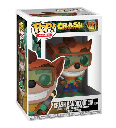 CRASH BANDICOOT AVEC SCUBA GEAR / CRASH BANDICOOT / FIGURINE FUNKO POP CRASH BANDICOOT AVEC SCUBA GEAR / CRASH BANDICOOT / FIGURINE FUNKO POP