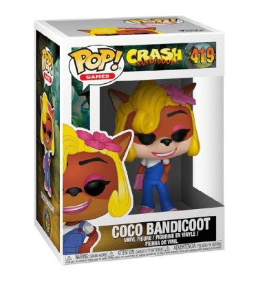COCO BANDICOOT / CRASH BANDICOOT / FIGURINE FUNKO POP COCO BANDICOOT / CRASH BANDICOOT / FIGURINE FUNKO POP