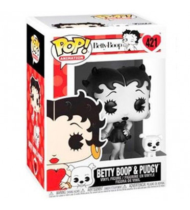 BETTY BOOP ET PUDGY NOIR ET BLANC / BETTY BOOP / FIGURINE FUNKO POP / EXCLUSIVE SPECIAL EDITION