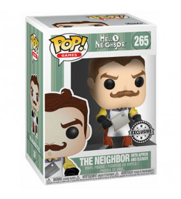 THE NEIGHBOR AVEC TABLIER ET HACHE / HELLO NEIGHBOR / FIGURINE FUNKO POP / EXCLUSIVE