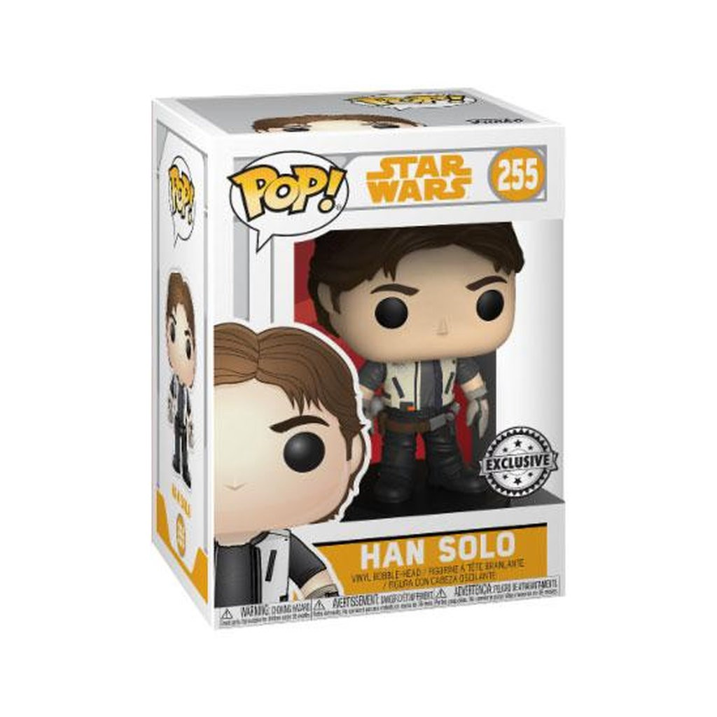 Han Solo 65843 Figurine Funko POP ! x Star Wars en vinyle avec support + 1  lot de cartes à collectionner officielles Star Wars : : Jeux et  Jouets