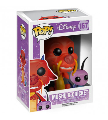 MUSHU ET CRICKET / MULAN / FIGURINE FUNKO POP