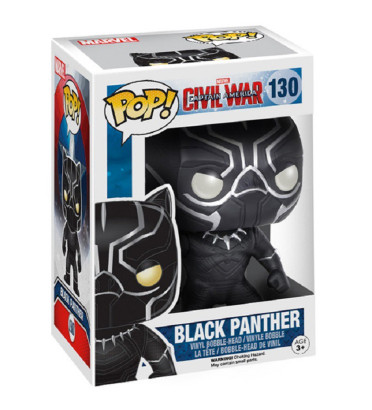 BLACK PANTHER / CAPTAIN AMERICA CIVIL WAR / FIGURINE FUNKO POP BLACK PANTHER / CAPTAIN AMERICA CIVIL WAR / FIGURINE FUNKO POP