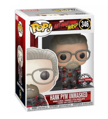 HANK PYM UNMASKED / ANT MAN / FIGURINE FUNKO POP / EXCLUSIVE SPECIAL EDITION HANK PYM UNMASKED / ANT MAN / FIGURINE FUNKO POP / EXCLUSIVE SPECIAL EDITION