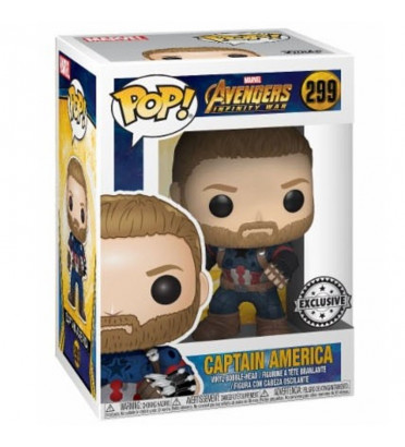 CAPTAIN AMERICA / AVENGERS INFINITY WAR / FIGURINE FUNKO POP / EXCLUSIVE