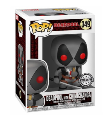 DEADPOOL AVEC CHIMICHANGA / DEADPOOL / FIGURINE FUNKO POP / EXCLUSIVE DEADPOOL AVEC CHIMICHANGA / DEADPOOL / FIGURINE FUNKO POP / EXCLUSIVE