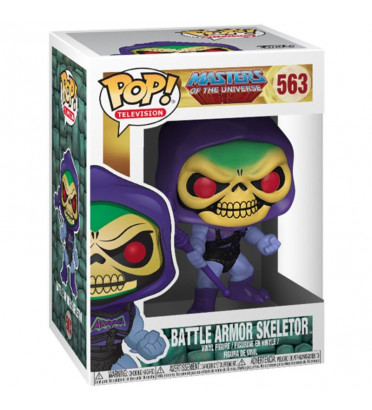 BATTLE ARMOR SKELETOR METALLIC / LES MAITRES DE L&#039;UNIVERS / FIGURINE FUNKO POP / EXCLUSIVE SPECIAL EDITION