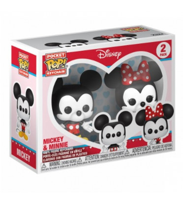 2 PACK MICKEY ET MINNIE / MICKEY MOUSE / FUNKO POCKET POP