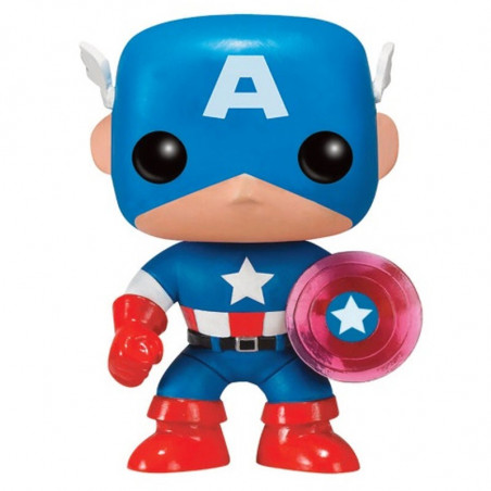 CAPTAIN AMERICA AVEC BOUCLIER PHOTON / MARVEL / FIGURINE FUNKO POP / EXCLUSIVE UNDERGROUND TOYS