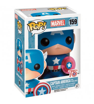 CAPTAIN AMERICA AVEC BOUCLIER PHOTON / MARVEL / FIGURINE FUNKO POP / EXCLUSIVE UNDERGROUND TOYS