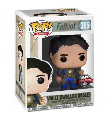 VAULT DWELLER MALE AVEC MENTATS / FALLOUT / FIGURINE FUNKO POP / EXCLUSIVE SPECIAL EDITION