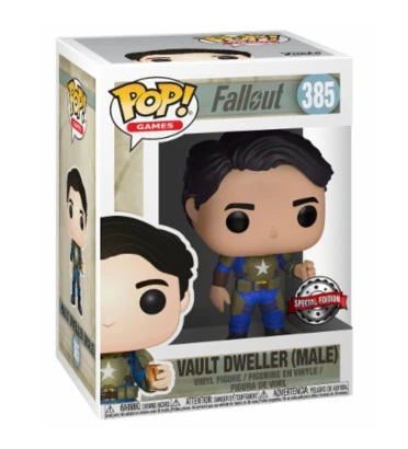 VAULT DWELLER MALE AVEC MENTATS / FALLOUT / FIGURINE FUNKO POP / EXCLUSIVE SPECIAL EDITION