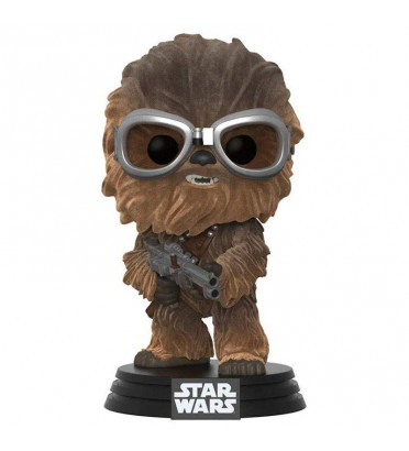 CHEWBACCA AVEC LUNETTE / STAR WARS / FIGURINE FUNKO POP / EXCLUSIVE / FLOCKED