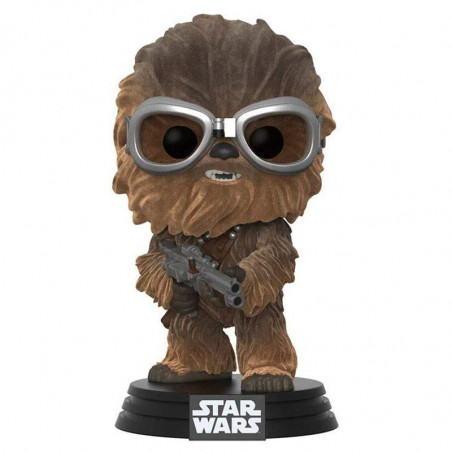 CHEWBACCA AVEC LUNETTE / STAR WARS / FIGURINE FUNKO POP / EXCLUSIVE / FLOCKED