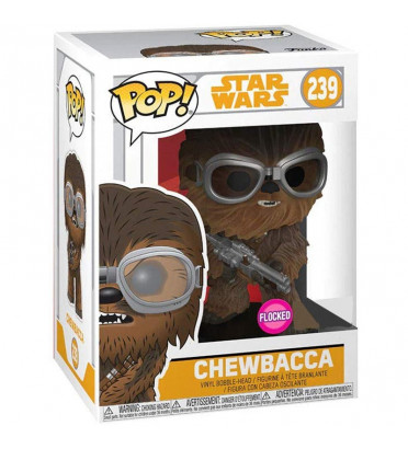 CHEWBACCA AVEC LUNETTE / STAR WARS / FIGURINE FUNKO POP / EXCLUSIVE / FLOCKED