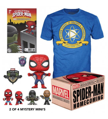 MARVEL COFFRET COLLECTOR / SPIDER-MAN HOMECOMING / FIGURINE FUNKO POP